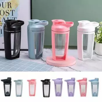 500 мл спортивный шейкер с крышкой-венчиком, откидная крышка, точные весы, герметичная бутылка для протеиновых коктейлей, бутылка для воды, активный отдых на свежем воздухе A розовый