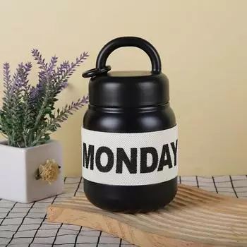 500 мл термокружка из нержавеющей стали термосы кофейная чашка дорожная изолированная термокружка термобутылка для воды 500ml чёрный