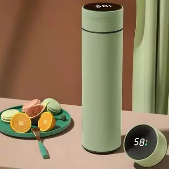 500 мл умная изолированная кружка с разделением воды для чая, термос из нержавеющей стали, вакуумный чайник, кофейная кружка, кружка-термос 401-500ml зелёный