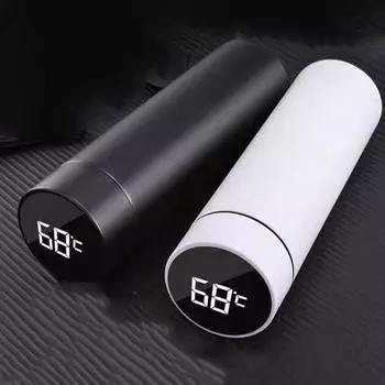 500 мл умная изоляционная чашка, мини-чашка-термос, бутылка для воды, светодиодный цифровой дисплей температуры, чашка-термос из нержавеющей стали 500ML