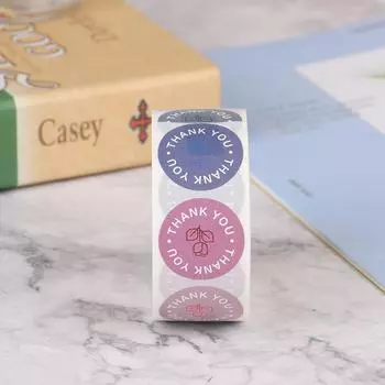 500 наклеек рулон цветочные благодарственные наклейки скрапбукинг для украшения подарка