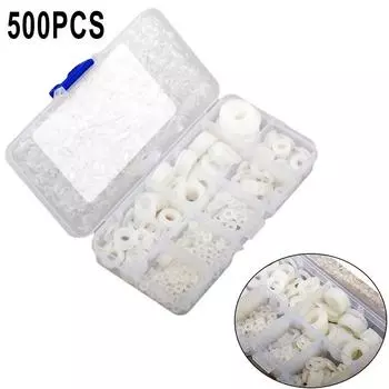 500 шт. плоская шайба нейлоновая резиновая прокладка для восстановления комбинированного набора M2-M10