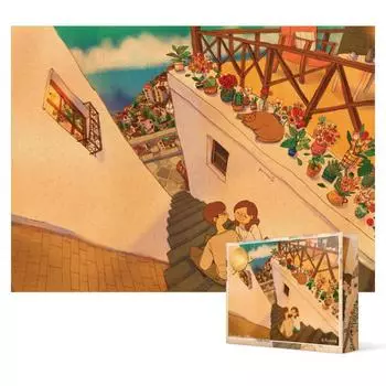 500 Piece Jigsaw Puzzle - Beach Alley, popular Korean puzzle