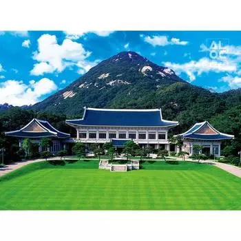 500 piece jigsaw puzzle - Blue House, popular Korean puzzle