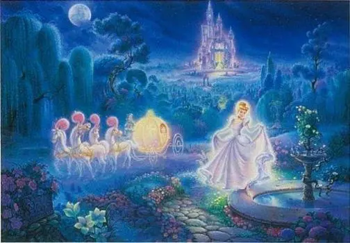 500 Piece Jigsaw Puzzle Hidden Picture Cinderella Evening of Magic (35x49cm)
