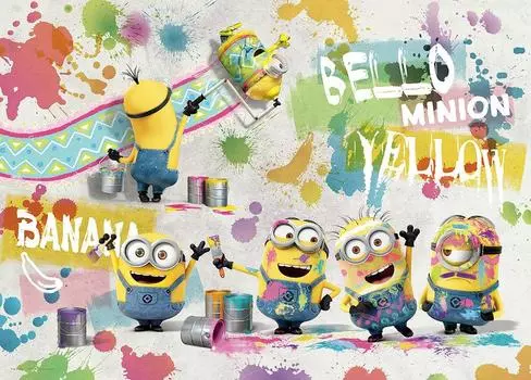 500 Piece Jigsaw Puzzle Minions Painters!?(38x53cm)