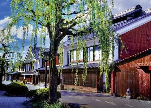 500 Piece Jigsaw Puzzle Post Town that Invites Travelers (Nagano) (38x53cm) 05-1066
