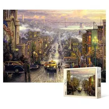 500 Piece Jigsaw Puzzle - Romantic Street San Francisco, popular Korean puzzle
