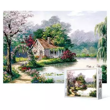 500-piece jigsaw puzzle - Shelter in the shade of a tree, popular Korean puzzle
