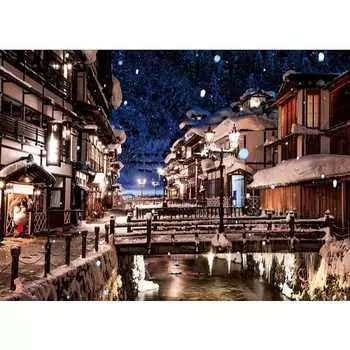 500 Piece Jigsaw Puzzle Snow-covered Ginzan Onsen (Yamagata) (38x53cm)