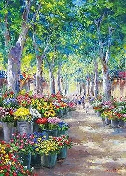 500 piece jigsaw puzzle Soleil on the road tree-lined (38x53cm)