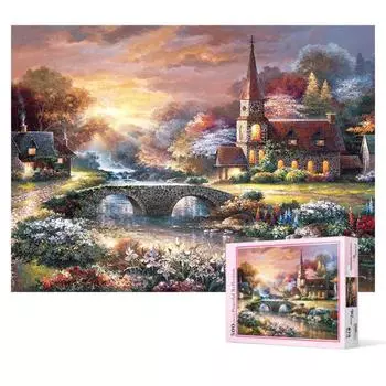 Пазл из 500 деталей - Sunset of Serenity, популярная корейская головоломка