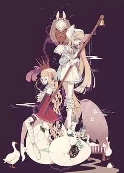 500 piece jigsaw puzzle The Goose Girl (38x53cm)