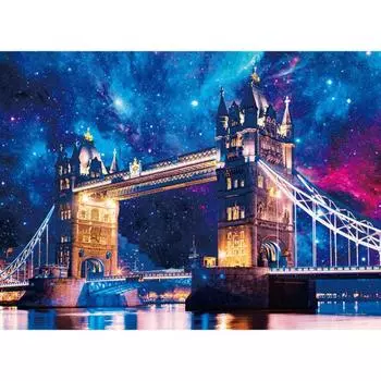 500-piece jigsaw puzzle - Tower Bridge s Milky Way night, popular Korean puzzle