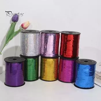 500 ярдов лента для завивки блестящая лента в виде шариков в рулоне для подарочной упаковки поделки украшения для вечеринок