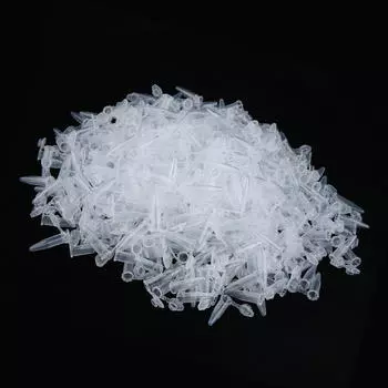 500 шт. 1,5 мл прозрачный пластиковый микроцентрифужный флакон с