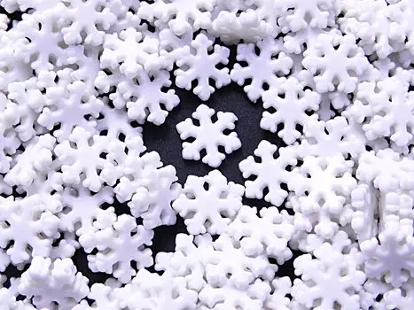 500 шт. Акриловые бусины в виде снежинок, белые, 12 мм, снежинка, разделитель, ремесло, товары для рукоделия, ювелирные изделия, аксессуары ручной работы, детали, Huey, материалы для рукоделия, Huey