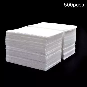 500 шт акриловые УФ-гелевые наконечники для чистки салфеток для удаления польских салфеток хлопковые подушечки для дизайна ногтей