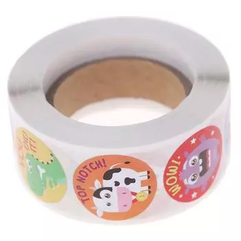 500 шт. детские наклейки для поощрения рулон наклеек для учеников и учителей