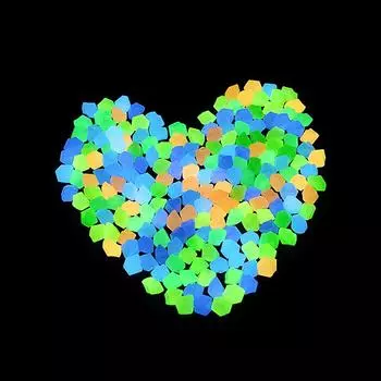 500 шт. галька камни имитация аквариума двор декор открытый светящийся в темноте креативное украшение светящиеся камни садовая галька