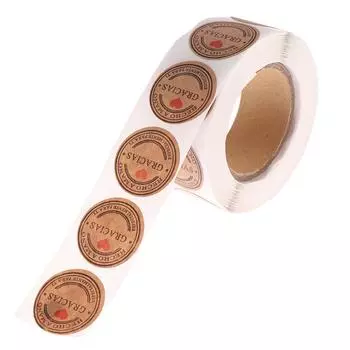 500 шт. Gracias испанские благодарственные этикетки наклейки ручная работа скрапбукинг наклейки