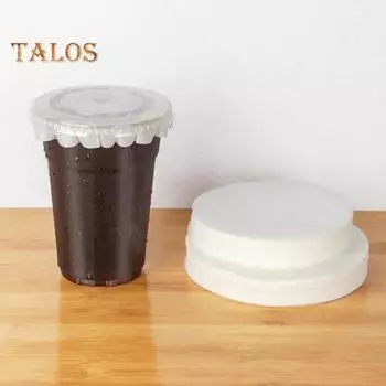 500 шт./компл. пленка для напитков круглой формы, простая в использовании, портативная, уникальная пленка для напитков с тонкой текстурой для ресторана M