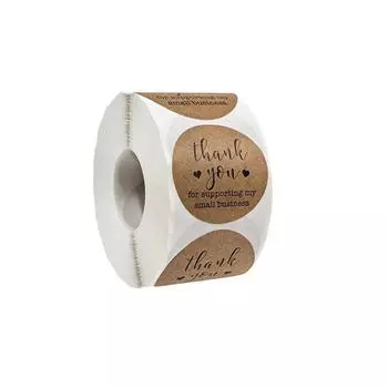 500 шт. крафт-бумага благодарственные наклейки скрапбукинг для конвертов и упаковки для выпечки самодельные этикетки наклейки украшения