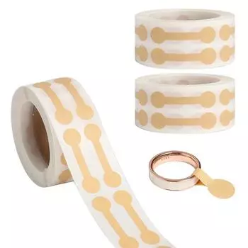 500 шт./лот ювелирные ценники самоклеящиеся круглые наклейки для штанги этикетка своими руками белый