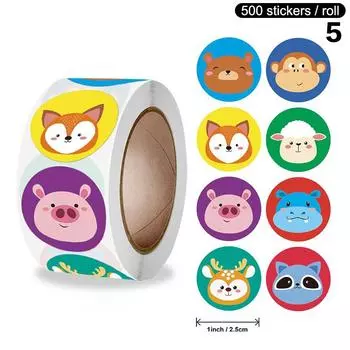 500 шт. мультяшные круглые наклейки для упаковки рисовых шариков, наклейки для сумок с водорослями нори, инструменты для форм для приготовления суши, аксессуары для бэнто