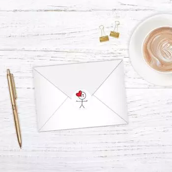 500 шт., наклейки на день святого Валентина, любовные этикетки для свадьбы, праздника, подарка, украшения, уплотнительные наклейки на конверт