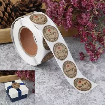 500 шт. наклейки с благодарностью, круглые этикетки-наклейки для украшения подарков Zd