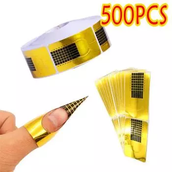 500 шт. насадки для ногтей, акриловые ногти, гель для наращивания, наклейка для наращивания ногтей, кронштейн для наращивания ногтей, направляющая для ногтей, экологически чистая 10pcs