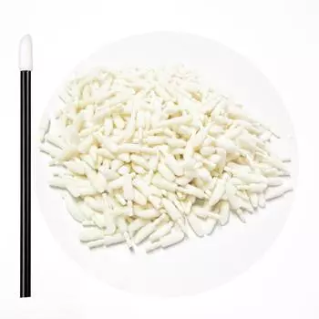 500 шт., одноразовая кисть для губ, сменная головка с хлопковой головкой для аппликатора для помады, инструмент для макияжа для наращивания ресниц