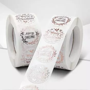 500 шт. Отличные рождественские наклейки, легкая игрушка для дома, прекрасная наклейка