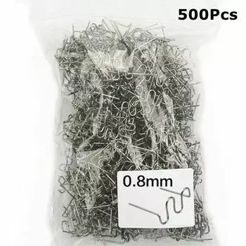 500 шт предварительно нарезанные скобы, аксессуары для бампера, детали горячих скоб для автомобиля