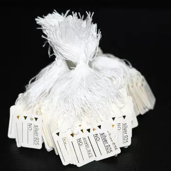 500 шт. пустые белые подарочные бирки на рождественской елке M 500pcs