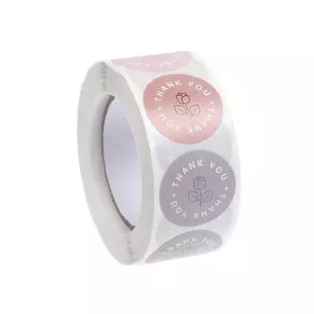 500 шт. ретро цветные наклейки с благодарностью самоклеящиеся этикетки канцелярские наклейки 500pcs