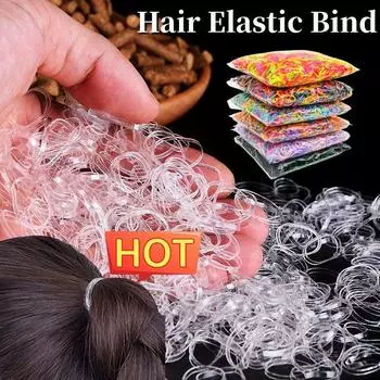 500 шт. резинка для волос резинка 2 см эластичная повязка на голову #01