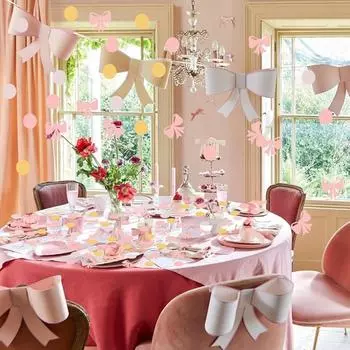 500 шт. розовые банты конфетти бант вечеринка конфетти она пробует узел стол разбросанные конфетти для бантов тематика девочка день рождения ребенок душ вечеринка декор поставки 500pcs розовый