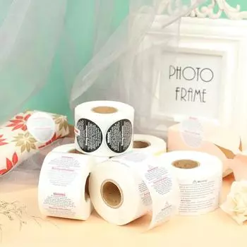 500 шт./рулон этикетка для свечей предупреждающая этикетка для банок со свечами этикетка безопасности