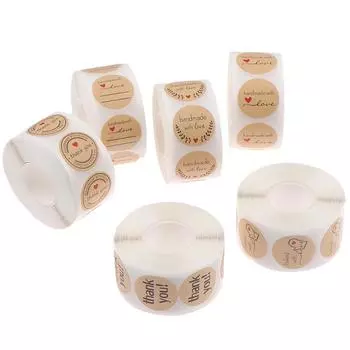 500 шт. / рулон благодарственная наклейка запечатанная этикетка скрапбукинг наклейка украшение
