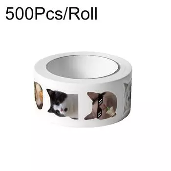 500 шт./рулон граффити водонепроницаемый чемодан DIY блокнот милые забавные кошки мультфильм наклейки телефон