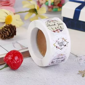 500 шт./рулон круглые наклейки с надписью «Спасибо» этикетки-наклейки этикетки для вечеринки