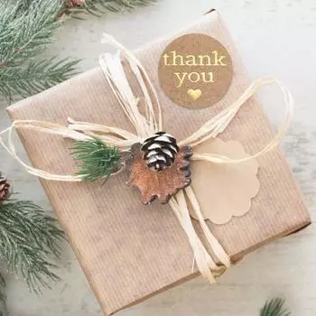 500 шт./рулон, легко наносится, крафт-бумага, модные долговечные буквы, дизайнерские уплотнительные этикетки, декоративные наклейки A