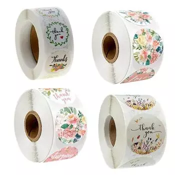 500 шт./рулон наклейка «Спасибо» для печати этикетка скрапбукинг крафт-наклейка выпечка J