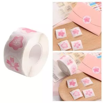 500 шт./рулон наклейки декор конверты запечатанные выпечка этикетка ручная работа ремесла наклейка вечеринка розовый