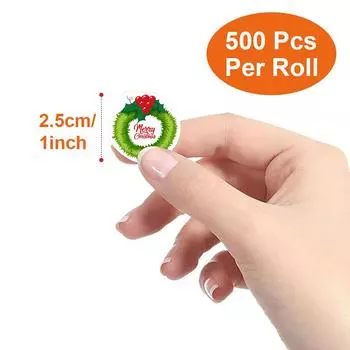 500 шт./рулон веселых рождественских наклеек рождественские тематические этикетки-печати наклейки для подарков своими руками выпечка упаковка конверт декор этикетки