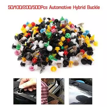 500 шт. смешанная заклепка для автозастежки, замена винтов, зажим для брызговика автомобильного бампера 100Pcs