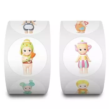 500 шт., теплая кукла-исцеление Sonny Angel, граффити-наклейка, багажник, стакан для воды, детский подарок на день рождения, запечатанные наклейки-этикетки, награды