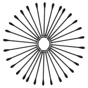 500 шт. ватных палочек с круглой головкой для удаления угрей, набор для удаления черных точек, двухсторонний инструмент для извлечения черных точек, ватные палочки, одноразовые инструменты для ухода за кожей красный